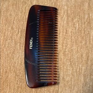 Fendi Amber Havana Brown Grooming Comb